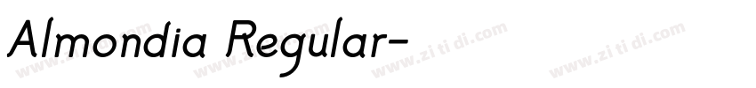 Almondia Regular字体转换